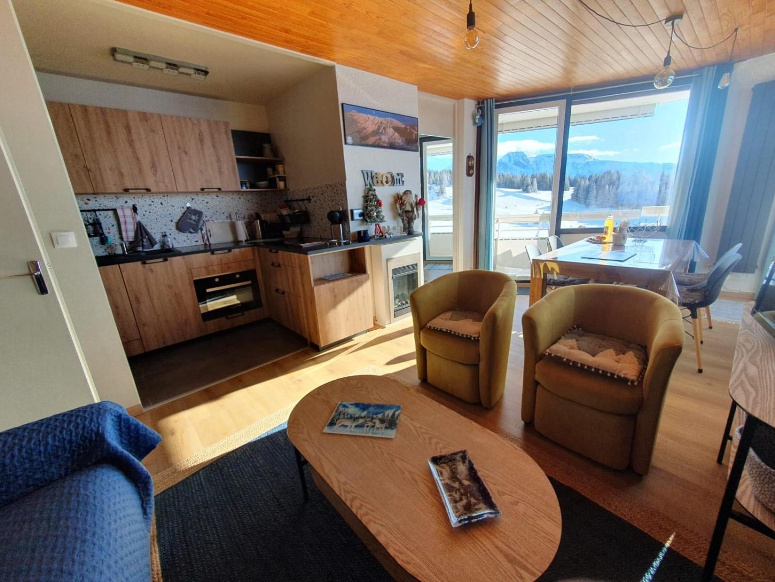 Appartement Chamrousse 1750 Roche Béranger 50m2 4-6pers Vue panoramique Extérieur photo